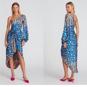 AMUR | Dresses | Size 4 Amur Esme Lasercut Floral Tiered Midi Dress White |  Poshmark